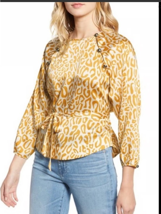 Rebecca Minkoff Tops - NWOT Rebecca Minkoff Angelina leopard blouse.